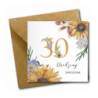 Zaproszenie do wypisania na 30 URODZINY - Słoneczniki - 1 sztuka