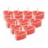 Świeczki podgrzewacze Serca, 4 cm, czerwony - 10 sztuk