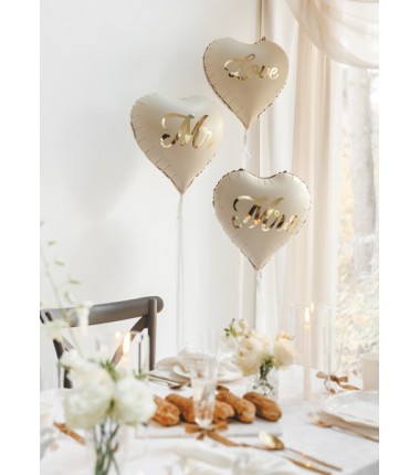 Balon foliowy serce Love, 45 cm