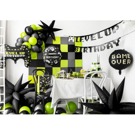 Balon foliowy pastylka Happy Birthday, Game, 35x35 cm