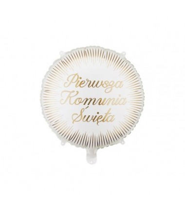 Balon foliowy pastylka ''Pierwsza komunia święta'', 35x35 cm