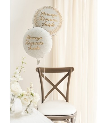 Balon foliowy pastylka ''Pierwsza komunia święta'', 35x35 cm