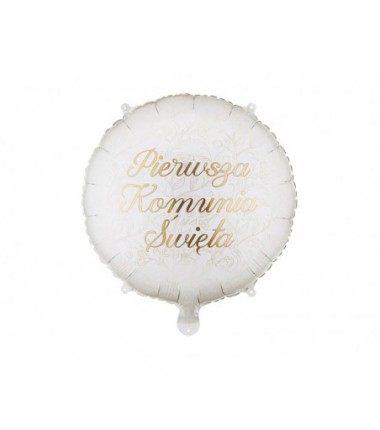 Balon foliowy pastylka ''Pierwsza komunia święta'', 35x35 cm