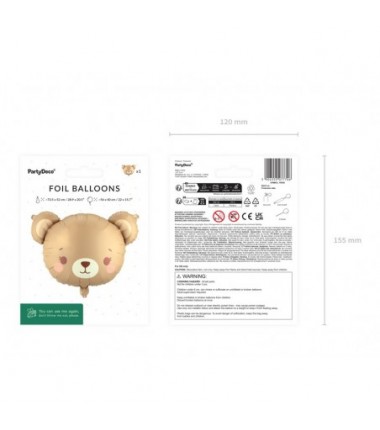 Balon foliowy Miś, 56x40 cm