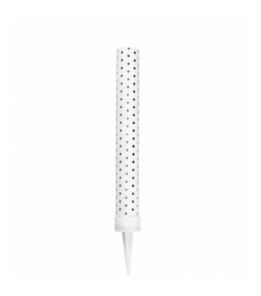 Fontanna party 12 cm - złote kropki - 1 sztuka