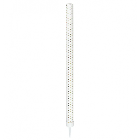 Fontanna party 26 cm - złote kropki - 1 sztuka