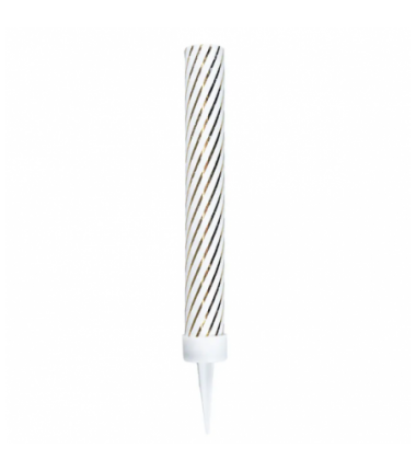 Fontanna party 12 cm - złote paski - 1 sztuka