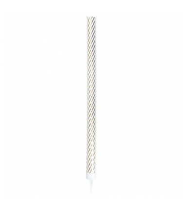 Fontanna party 26 cm - złote paski - 1 sztuka