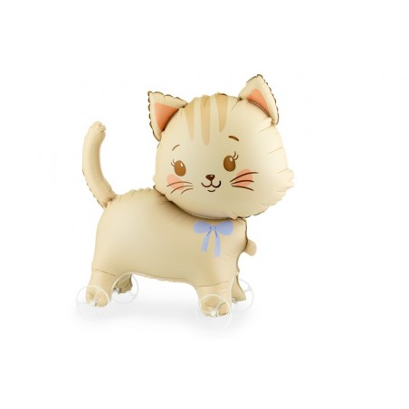 Balon foliowy Kotek na kółkach 61x65 cm