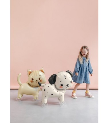 Balon foliowy Kotek na kółkach 61x65 cm