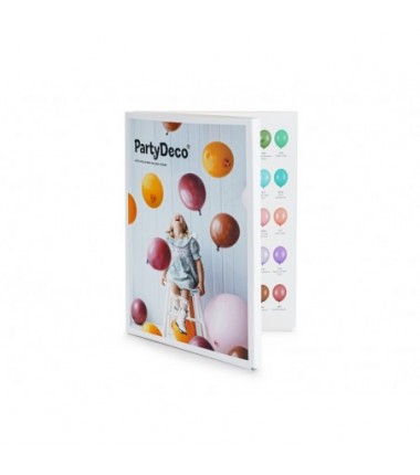 Próbnik kolorów balonów lateksowych