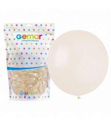 Balon Gemar 48 cm - 19" - pastelowy lniany Linen G19/106 - 1 sztuka