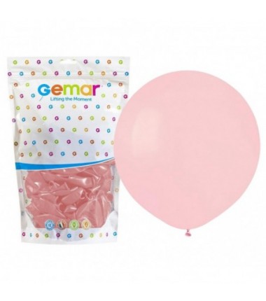 Balon Gemar 48 cm - 19" - pastelowy pudrowy róż Powder pink G19/107 - 1 sztuka