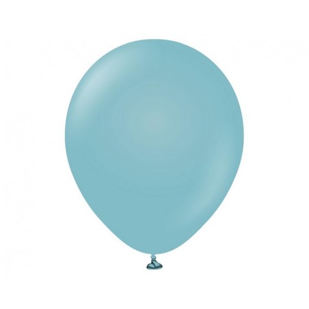 Balon Kalisan 46 cm - 18" - RETRO Blue Glass - niebieskie szkło, matowy niebieski - 1 sztuka