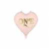 Balon foliowy Serce ''One'' 45 cm - jasny różowy