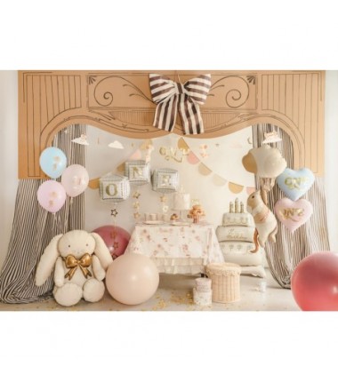 Balon foliowy Serce ''One'' 45 cm - jasny różowy