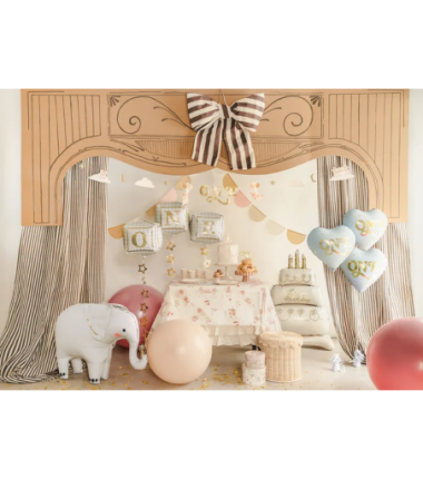 Balon foliowy Serce ''One'' 45 cm - jasny niebieski