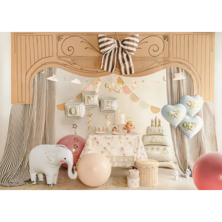 Balon foliowy Serce ''One'' 45 cm - jasny niebieski