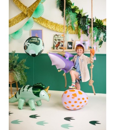 Balon foliowy pastylka Brontozaur 35x35 cm