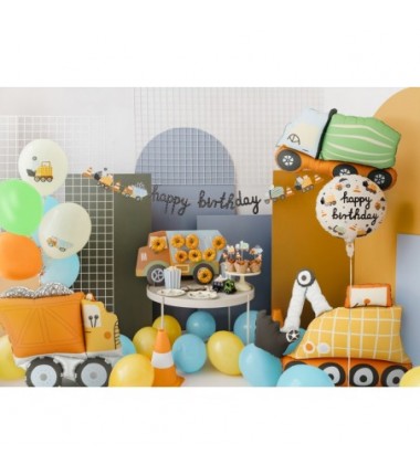 Balon foliowy Betoniarka, 81x48 cm