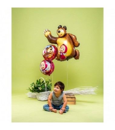 Balon Foliowy Masha i Niedźwiedź - 90 cm GRABO