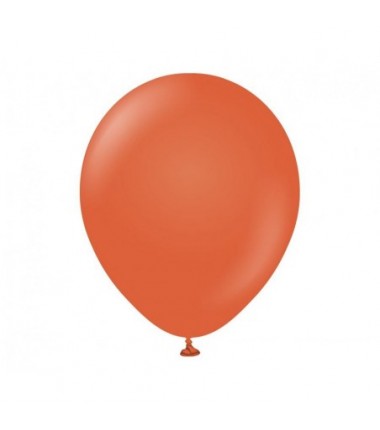 Balon Kalisan 46 cm - 18" - RETRO Rust Orange - rdzawo-pomarańczowy - 1 sztuka