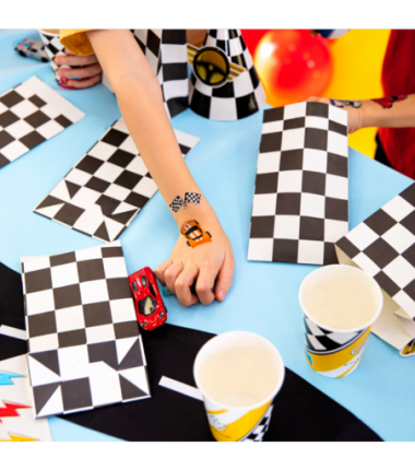 Torebki na cukierki Wyścigówki - 6 sztuk