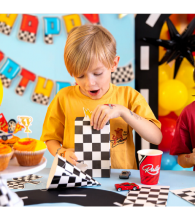 Torebki na cukierki Wyścigówki - 6 sztuk