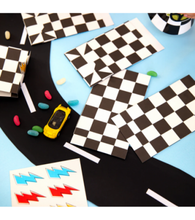 Torebki na cukierki Wyścigówki - 6 sztuk