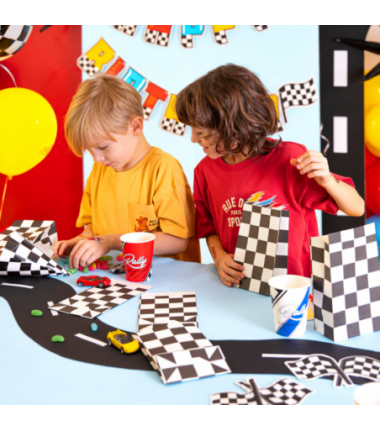 Torebki na cukierki Wyścigówki - 6 sztuk