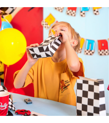 Torebki na cukierki Wyścigówki - 6 sztuk