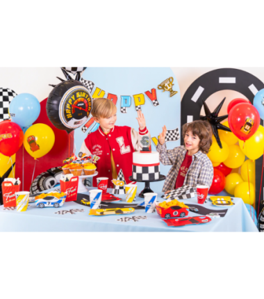 Świeczka na tort Wyścigówki cyfra 9