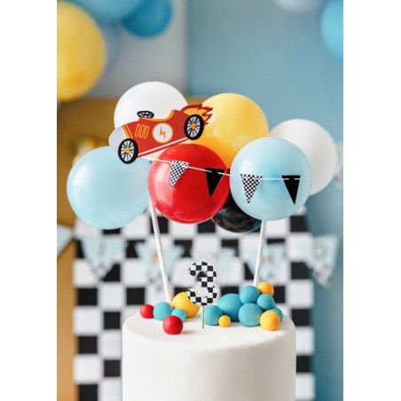 Świeczka urodzinowa Cyferka 3 - SZACHOWNICA - 5.5 cm