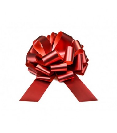 Kokarda dekoracyjna DIY, czerwony, 30 cm