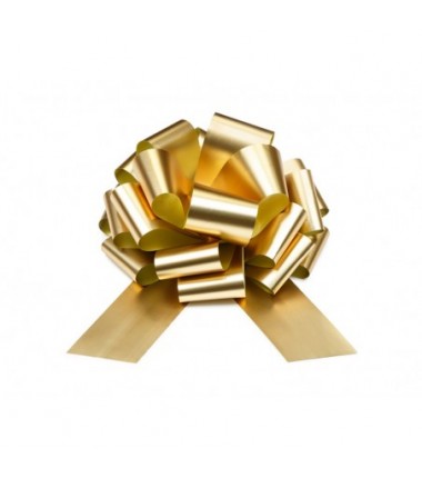 Kokarda dekoracyjna DIY, jasny złoty, 30 cm