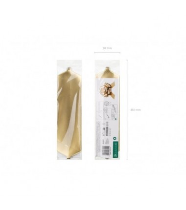 Kokarda dekoracyjna DIY, jasny złoty, 30 cm