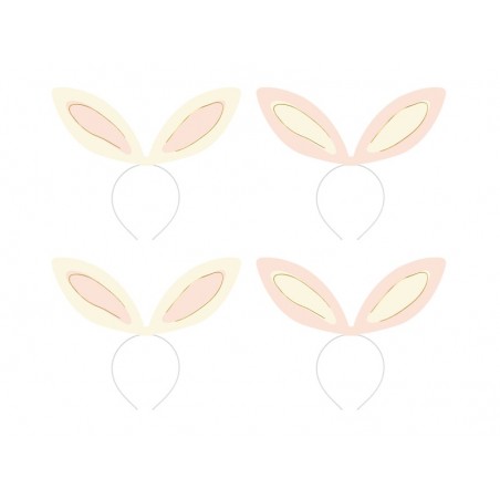 Opaski Uszy królika, 12.5x29 cm - 4 sztuki