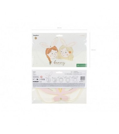 Opaski Uszy królika, 12.5x29 cm - 4 sztuki