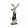 Drewniany zając Glamour - czarny