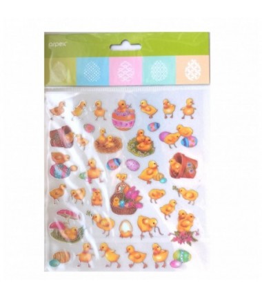 Wielkanocne naklejki - kurczaczki