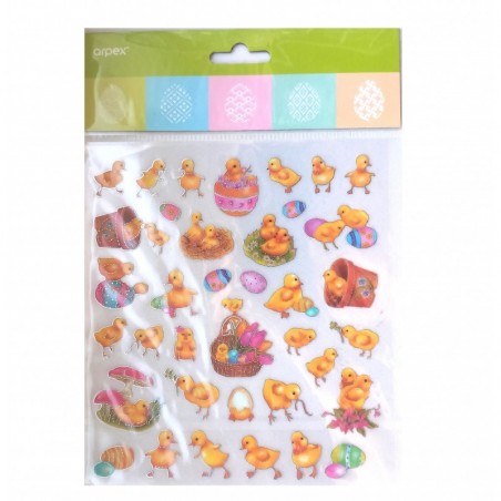 Wielkanocne naklejki - kurczaczki