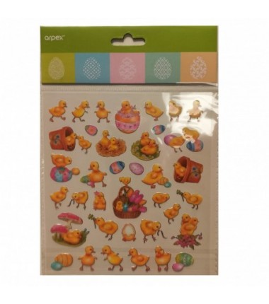 Wielkanocne naklejki - kurczaczki