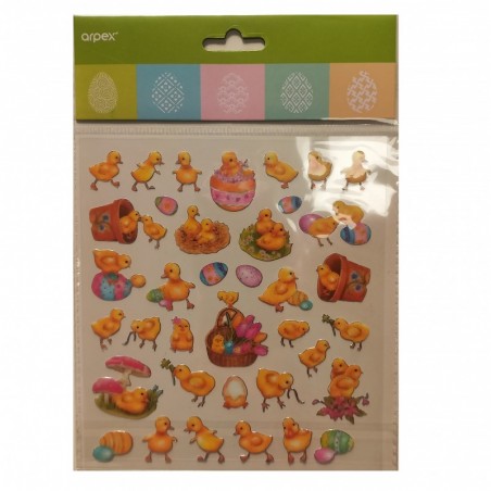 Wielkanocne naklejki - kurczaczki