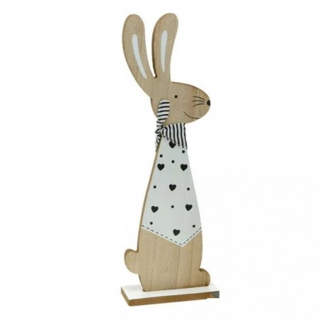 Drewniany zając Glamour - biały