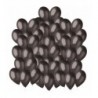Balony metaliczne Gemar 30 cm - 12" - METALICZNE czarne GM110/65 - 50 sztuk