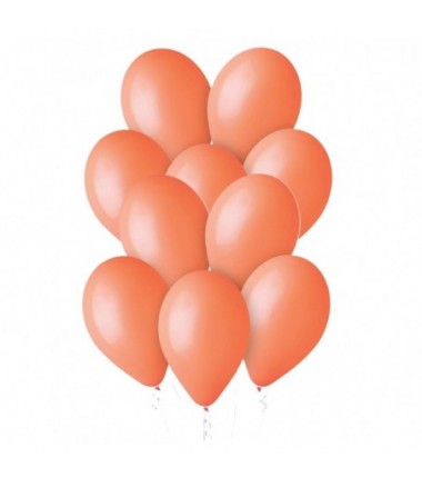Balony Gemar 33 cm - 13" - pastelowe pomarańczowe Orange G120/04 - 50 sztuk