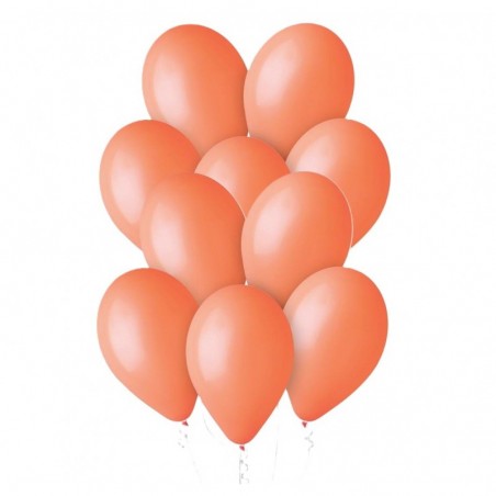 Balony Gemar 33 cm - 13" - pastelowe pomarańczowe Orange G120/04 - 10 sztuk
