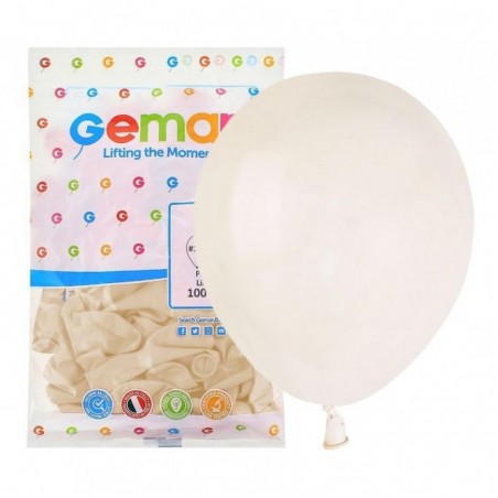 Balony Gemar 13 cm - 5" - pastelowe lniane Linen A50/106  - 100 sztuk