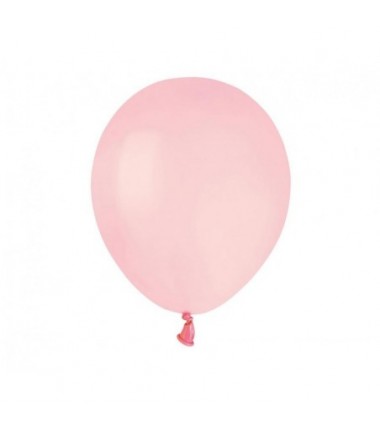 Balony Gemar 13 cm - 5" - pastelowe pudrowe różowe Powder pink A50/107 - 100 sztuk