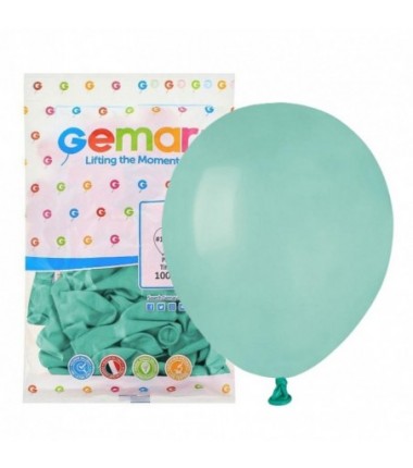Balony Gemar 13 cm - 5" - pastelowe miętowe Tiffany A50/109 - 100 sztuk